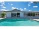 Backyard with a private pool and bright exterior at 511 64Th Ave, St Pete Beach, FL 33706