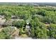 Beautiful overhead shot of a home surrounded by a lush, mature tree canopy providing shade and privacy at 8614 Hibiscus Dr, Tampa, FL 33637
