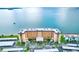 Aerial view of building and surrounding landscape at 9 Haig Pl # 510, Dunedin, FL 34698