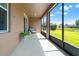 An extended screened lanai that offers a peaceful area to relax in at 10617 Lucaya Dr, Tampa, FL 33647