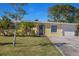 Charming single-story home with a well-manicured lawn and blue front door entrance at 12384 144Th St, Largo, FL 33774