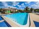 The community pool has a pool house and pristine clear water at 124 Nina Way # 24, Oldsmar, FL 34677