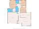 Detailed floor plan showcasing the layout of the home, including bedrooms, baths, kitchen, and living areas at 13193 Paxton Ave, Weeki Wachee, FL 34614