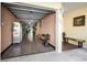 Attached garage provides convenient parking and storage space for vehicles and equipment at 140 Brent Cir, Oldsmar, FL 34677