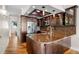 Modern kitchen with stainless steel appliances and granite countertops at 140 Brent Cir, Oldsmar, FL 34677