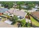 An aerial view of the property reveals a private backyard, storage shed, and a fenced in yard at 1511 Woonsocket Ln, Brandon, FL 33511