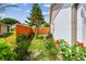 Fenced backyard with green grass, landscaping and space for outdoor activities at 1511 Woonsocket Ln, Brandon, FL 33511