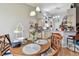 Bright and airy dining room featuring a breakfast bar, modern lighting, and a breakfast nook at 1511 Woonsocket Ln, Brandon, FL 33511