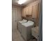 Laundry room with washer, dryer, and utility sink at 19116 Nature Palm Ln, Tampa, FL 33647