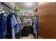 Walk-in closet offering ample storage with clothing racks and shelves at 19254 Blount Rd, Lutz, FL 33558