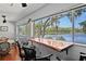 Lake view with counter and bar stools at 19254 Blount Rd, Lutz, FL 33558