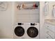 Closet laundry area at 7 Elgin Pl # 510, Dunedin, FL 34698