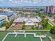 Waterfront commercial building featuring a marina, dining terrace and ample parking at 736 Island Way # 1101, Clearwater Beach, FL 33767
