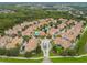 Aerial view of the community showcasing well-maintained buildings, a central pool area, and surrounding green spaces at 10434 Villa View Cir, Tampa, FL 33647