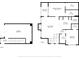 Detailed floor plan of the condo with dimensions for living room, bedrooms, kitchen, balcony, and garage at 10434 Villa View Cir, Tampa, FL 33647