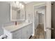 Bathroom features vanity, undermount sink, and modern lighting at 1155 Withlacoochee St, Safety Harbor, FL 34695