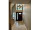 Inviting entryway featuring a decorative front door with tile floors, a large window, and chandelier at 14678 Village Glen Cir, Tampa, FL 33618