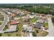 An aerial view showcases a peaceful neighborhood with well-maintained homes and scenic surroundings at 2004 Berry Roberts Dr, Sun City Center, FL 33573