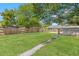 Spacious backyard featuring mature trees and a well-maintained lawn at 2450 3Rd N Ave, St Petersburg, FL 33713