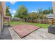 Backyard with a brick patio, green grass, and a wood fence surrounding the property at 2450 3Rd N Ave, St Petersburg, FL 33713