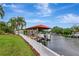 Picturesque canal view with a private boat dock and boat lift, offering convenient waterfront access at 2512 S Dundee St, Tampa, FL 33629