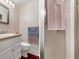 Standard bathroom featuring a white vanity with a light brown countertop and neutral wall color at 31076 Castle Ridge Drive, Brooksville, FL 34602