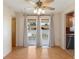 Dining area with access to the patio, view of the kitchen and a bright airy feel at 31076 Castle Ridge Drive, Brooksville, FL 34602