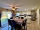 Bright kitchen and breakfast nook featuring stainless steel appliances and ample counter space at 32111 Brookstone Dr, Wesley Chapel, FL 33545