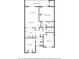 Detailed floor plan of the home's layout showing the arrangement of rooms and total square footage at 3706 Greenery Ct # 206, Tampa, FL 33618