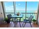 Relax on the balcony with waterfront views and seating for two at 7700 Sun Island S Dr # 506, South Pasadena, FL 33707
