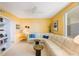 Comfortable living room featuring wrap-around couch, ceiling fan, and recessed lighting at 7872 Sailboat Key S Blvd # 602, South Pasadena, FL 33707