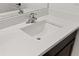 Bathroom vanity features a bright white quartz countertop and a chrome faucet at 1043 Davis Heather Cir, Seffner, FL 33584