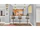 Stylish kitchen featuring bar seating, pendant lighting and stainless steel appliances at 1238 E Kennedy Blvd # 702, Tampa, FL 33602