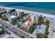 Aerial view of condo near the beach at 1500 Gulf Blvd # 103B, Indian Rocks Beach, FL 33785