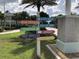Signpost showcasing the nearby town amenities, including City Hall, Library, and Beach Art Center at 1500 Gulf Blvd # 103B, Indian Rocks Beach, FL 33785