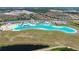 Aerial view of Southshore Bay lagoon featuring clear water and community at 16810 Trite Bend St, Wimauma, FL 33598