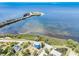 Aerial view showcasing a home with access to stunning bay waters at 228 Shore Dr, Tarpon Springs, FL 34689