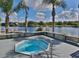 Outdoor hot tub on a patio with a beautiful waterfront view at 2424 W Tampa Bay Blvd # A106, Tampa, FL 33607