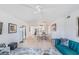 Open-concept living area with modern lighting, and dining space perfect for entertaining at 2616 Cove Cay Dr # 301, Clearwater, FL 33760