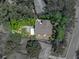 Aerial view of the property with defined lot lines surrounded by lush greenery at 3001 9Th N Ave, St Petersburg, FL 33713