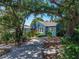 Charming blue home with mature trees and a lush, landscaped front yard at 3001 9Th N Ave, St Petersburg, FL 33713