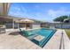 Backyard pool featuring crystal-clear water, lounge chairs, and an umbrella for sunny days at 3112 65Th N Way, St Petersburg, FL 33710