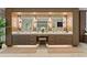 Well lit bathroom featuring a double vanity, marble countertop, and recessed lighting at 3301 Bayshore Blvd # 2401E, Tampa, FL 33629