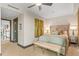 Cozy bedroom featuring neutral tones, stylish decor, and a comfortable sitting area at 3301 Bayshore Blvd # 2401E, Tampa, FL 33629