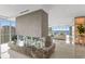 Spacious living area showcasing modern design elements and beautiful water views at 3301 Bayshore Blvd # 2401E, Tampa, FL 33629