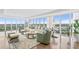 A sun-filled living room with hardwood floors, stylish seating, and expansive windows offering panoramic views at 3301 Bayshore Blvd # 2401E, Tampa, FL 33629
