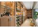 Custom wine cellar with wood racking and storage for the wine enthusiast at 3301 Bayshore Blvd # 2401E, Tampa, FL 33629