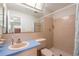 Clean and functional bathroom with a shower and neutral tile at 3545 97Th N Ave # 4, Pinellas Park, FL 33782
