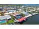 Waterfront property with screened-in pool, boat dock, and lift offers direct access to the canal at 4011 99Th W St, Bradenton, FL 34210
