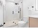 Upgraded bathroom showcases frameless glass shower, sleek vanity, and modern fixtures at 4500 22Nd N Ave, St Petersburg, FL 33713